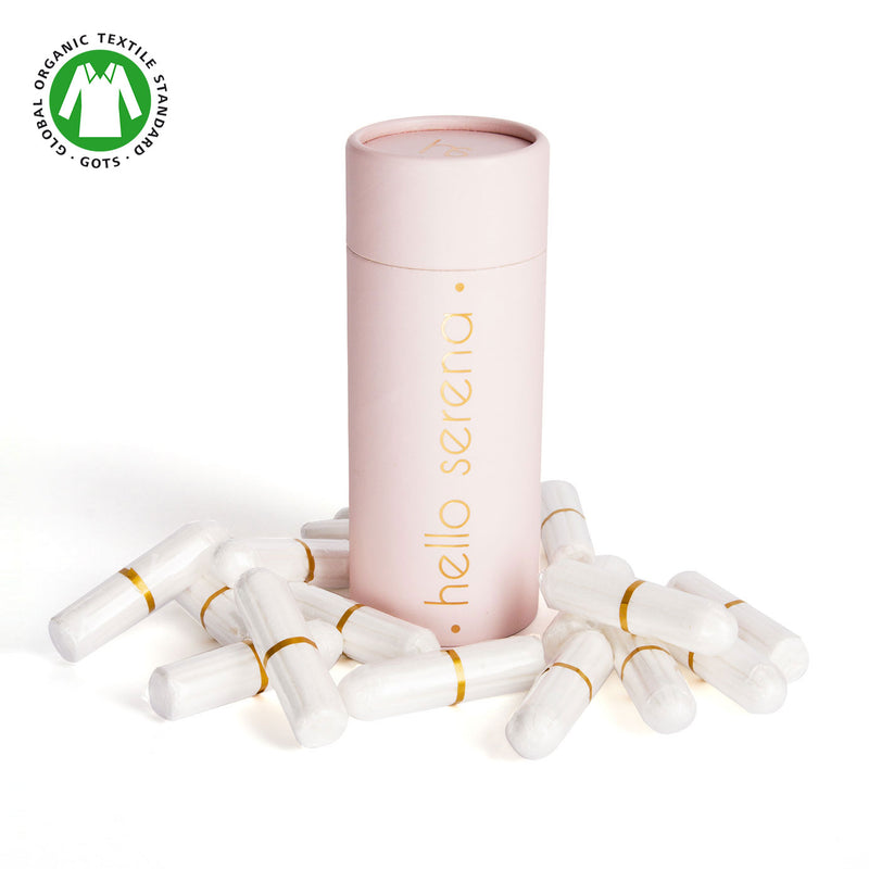 16 Tampons en Coton Bio, sans applicateur